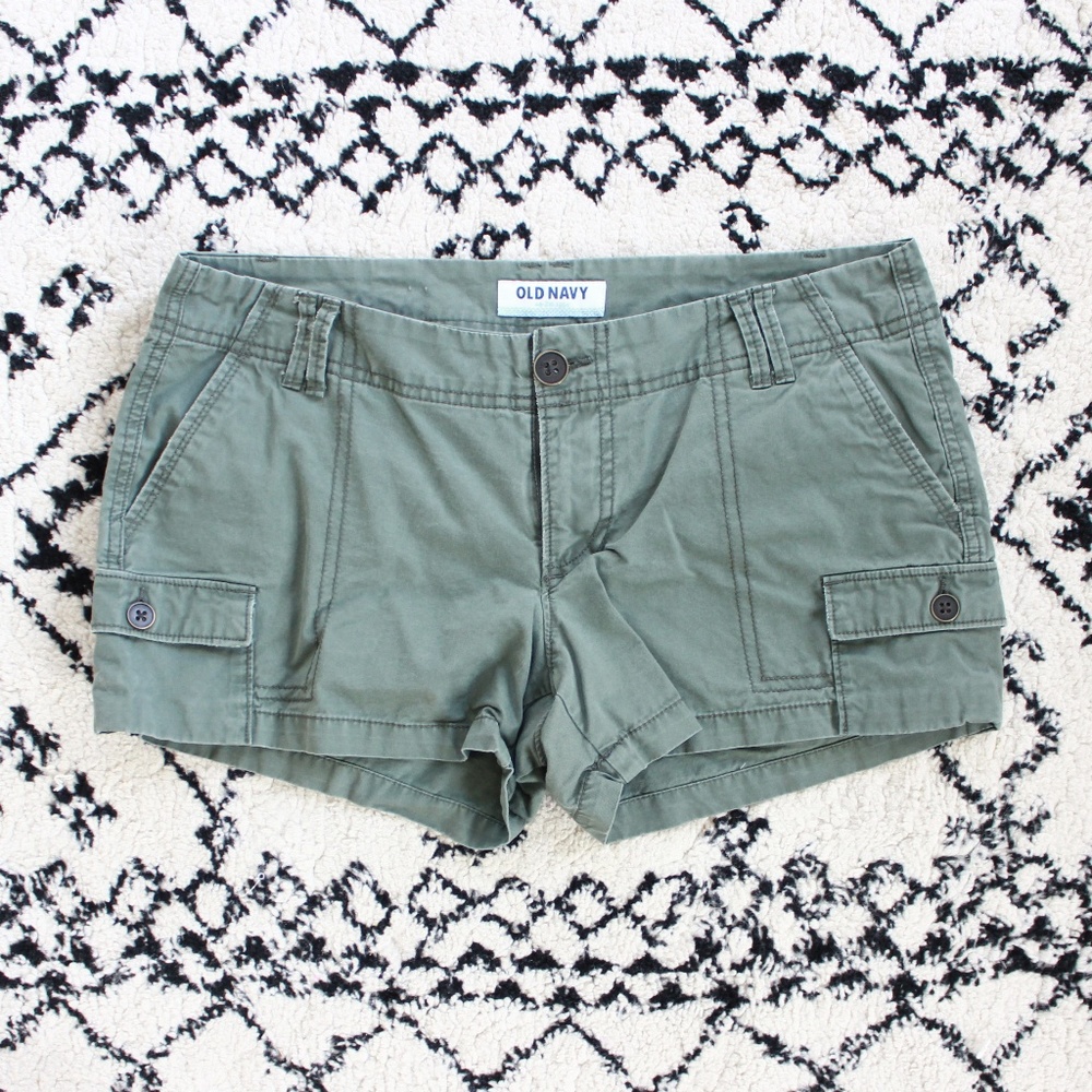 Old Navy Green Cargo Shorts